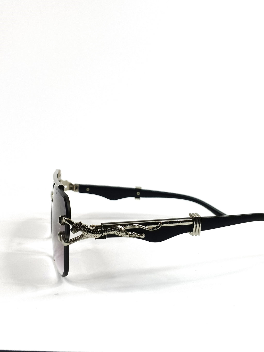 Aureza Regal Edge – Luxury Double Bridge Rimless Sunglasses